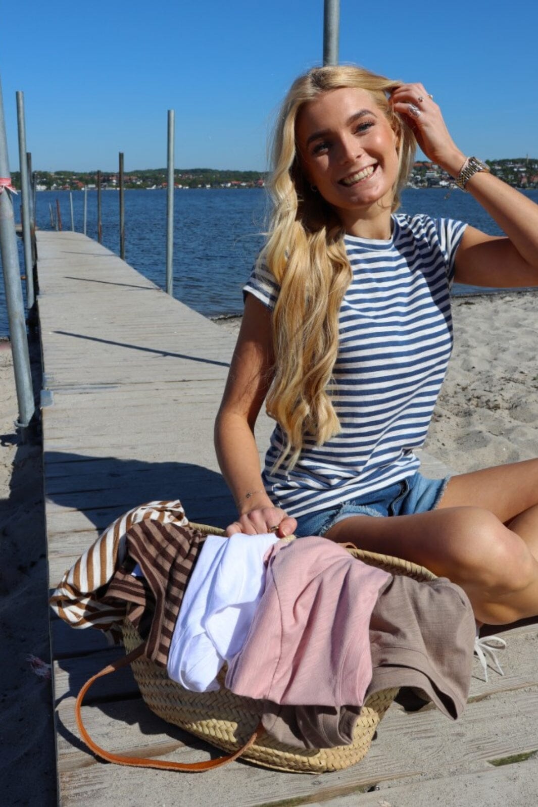 Liberte Ulla-Stripe-Tshirt navy white stripe