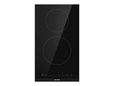 Gorenje Essential ECT322BCSC - Keramisk kogeplade - 2 plader - Niche - bredde: 28.3 cm - dybde: 49 cm - med facetteret frontkant - sort