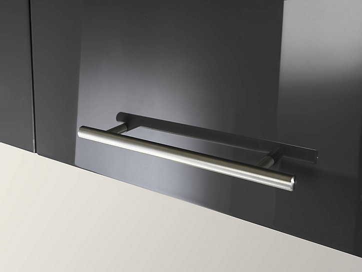 Cuisine complète pré-montée All in premium gris L.285 cm avec électroménager