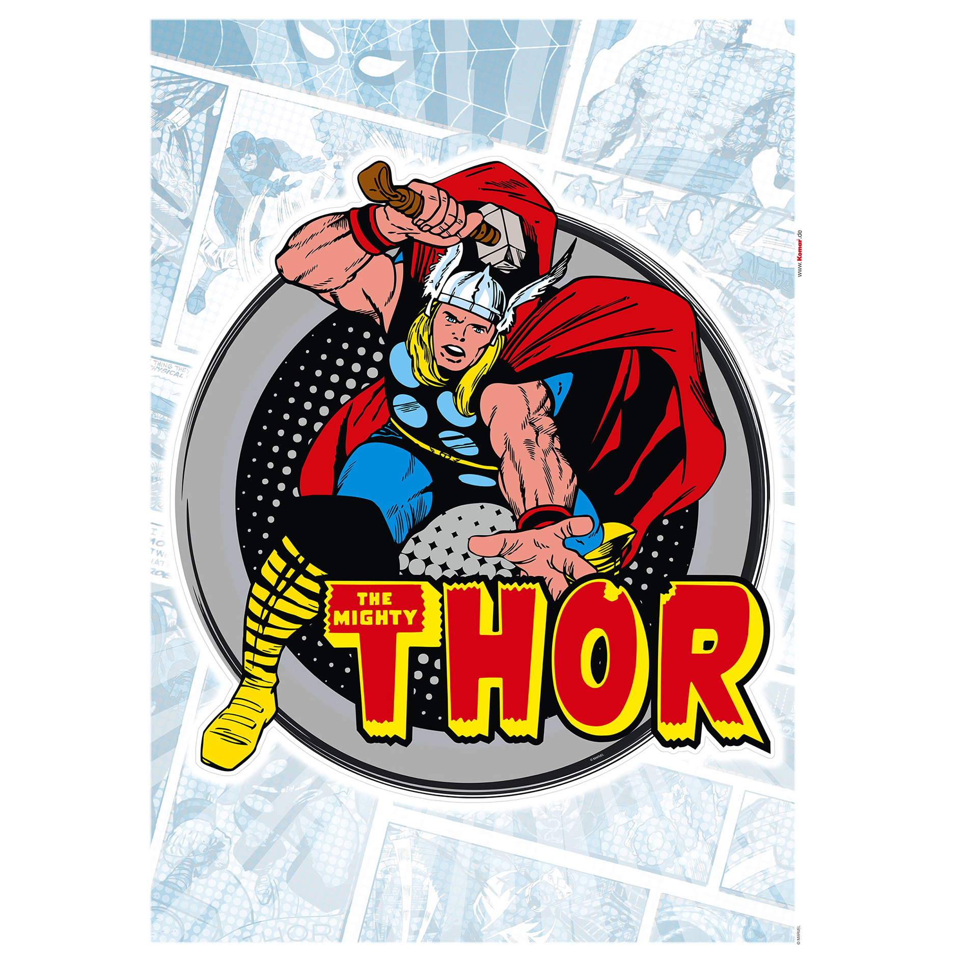 Wandtattoo THOR COMIC CLASSIC - 50x70 cm