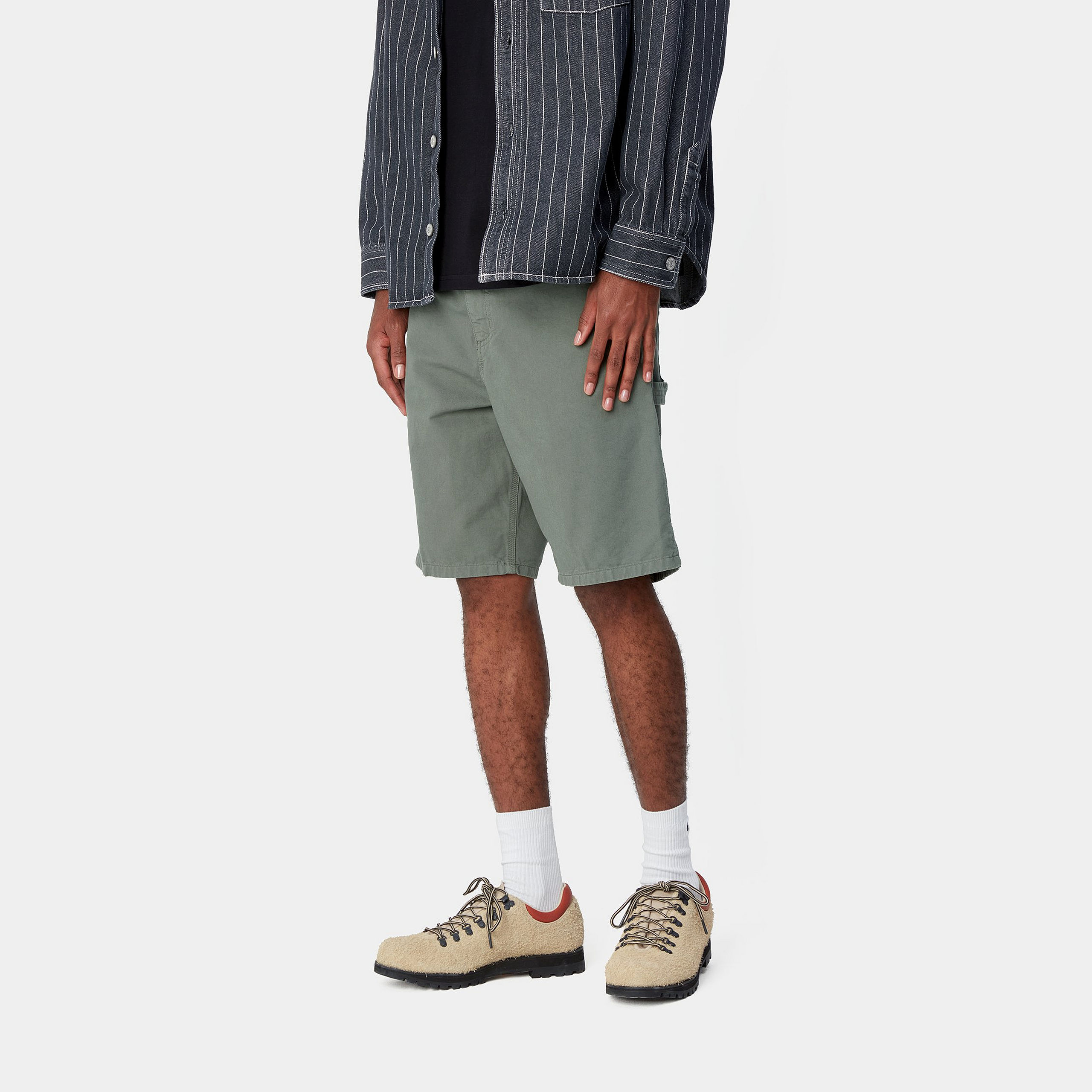 Carhartt WIP Single Knee Short Hamilton Brown Rinsed