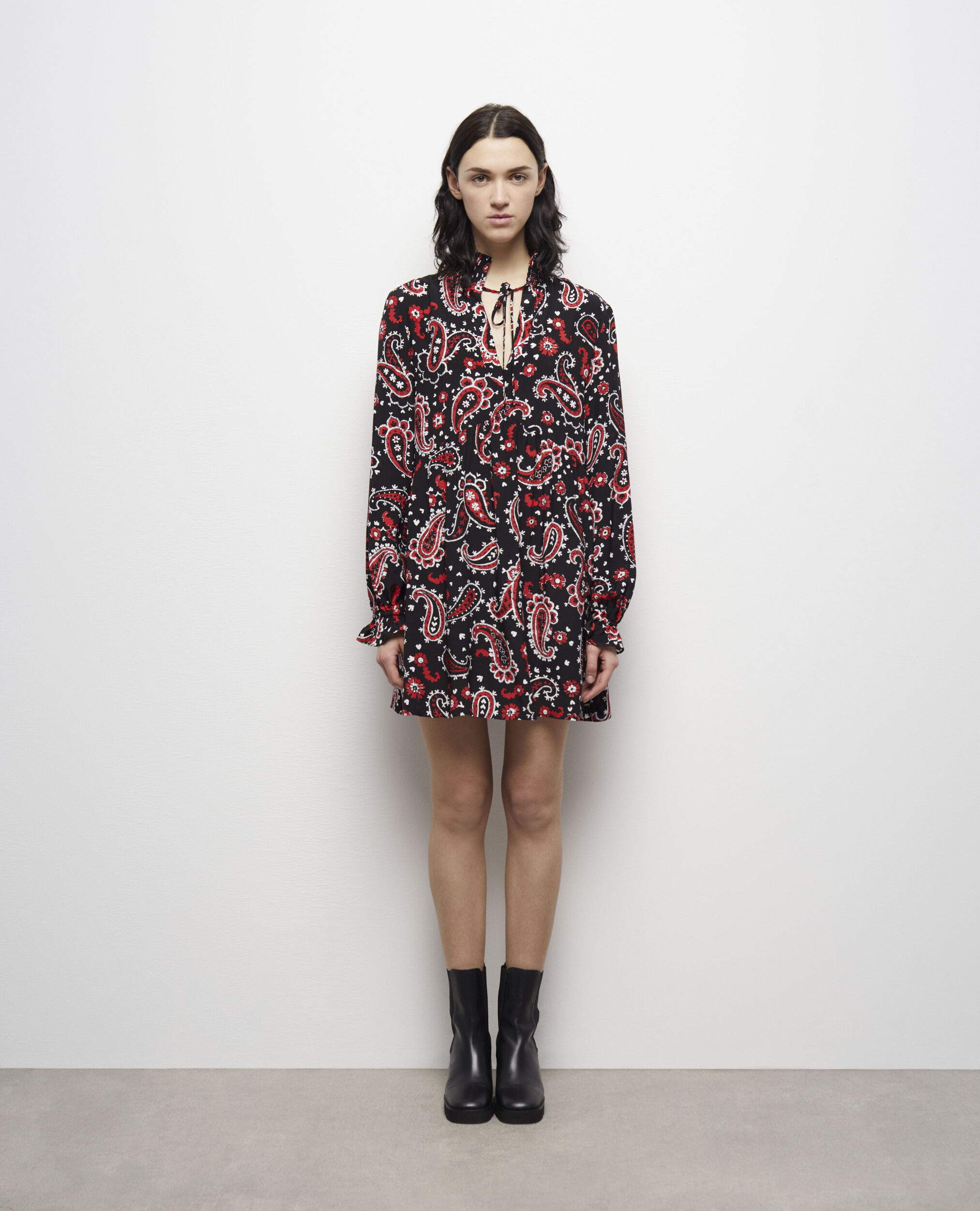 Robe courte imprimée