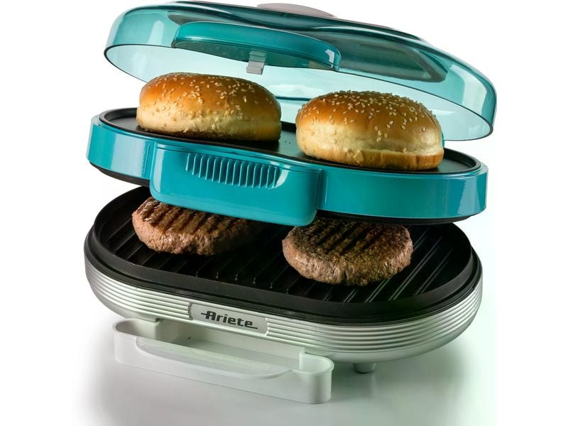 Ariete Hamburger-Grill Party Time ARI-205-BL 1200 W, Blau Hamburger-Maschine
