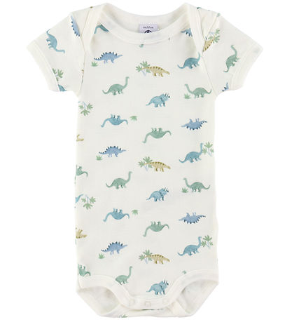 Petit Bateau Body k/ä - 3er-Pack - Weiß/Blau/Beige