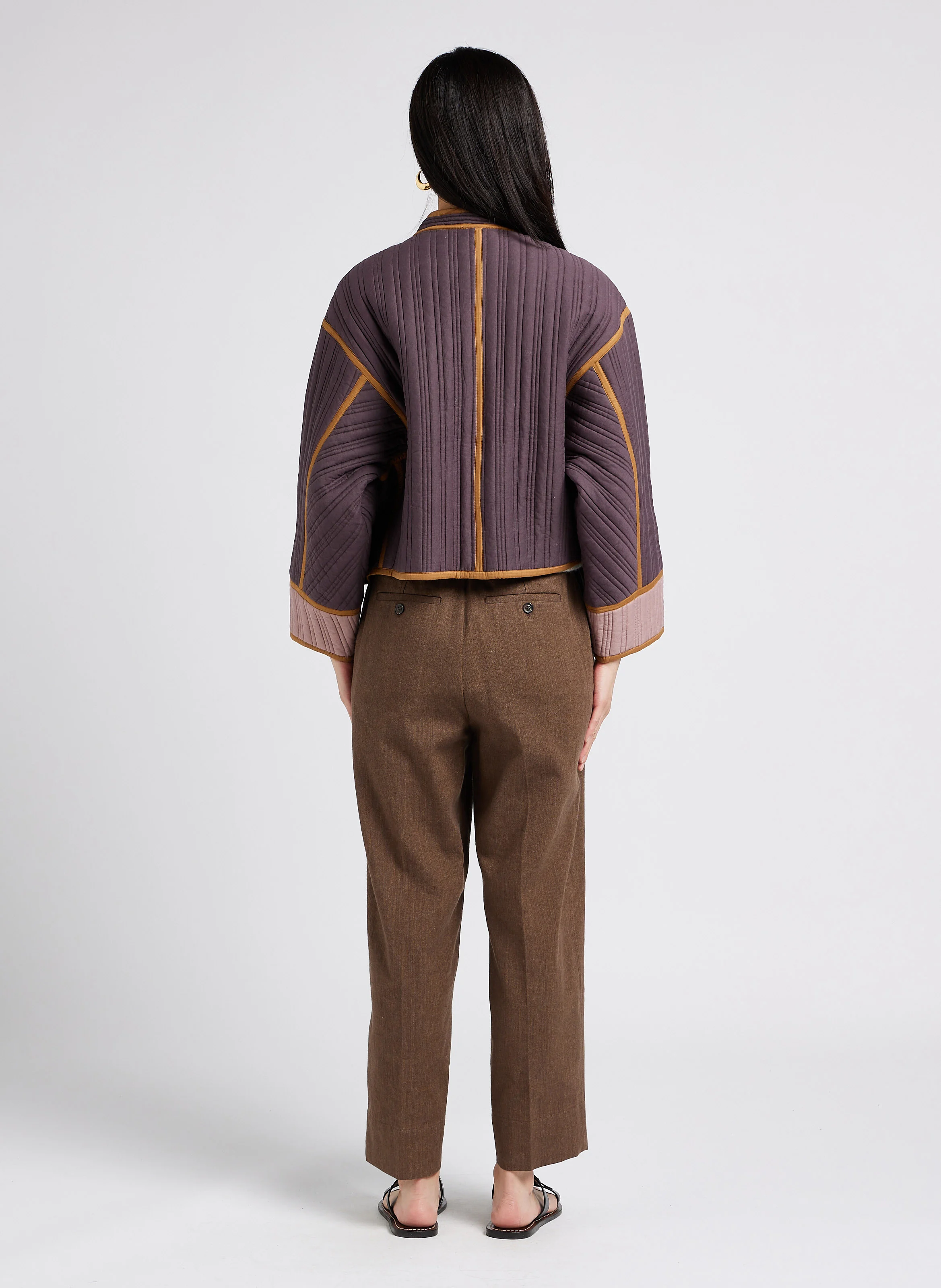 LYNE - Gilet court boutonné| Beige