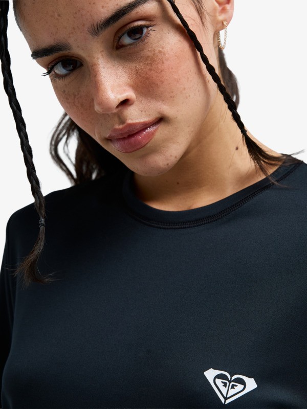 Happy Waves Lycra manches courtes Noir Femme