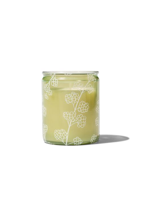 bougie dans un verre Ø6.5x8 feuilles