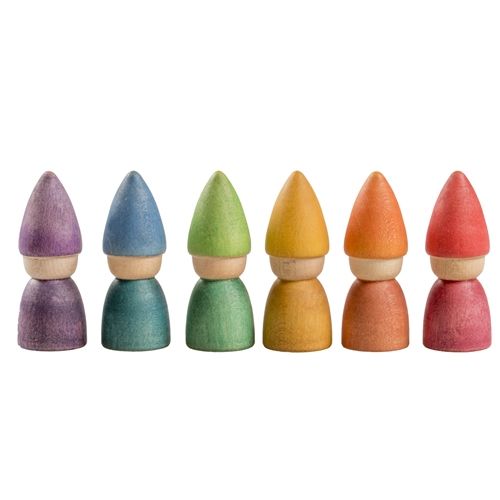 Grapat nins® kabouters - regenboog - 6st