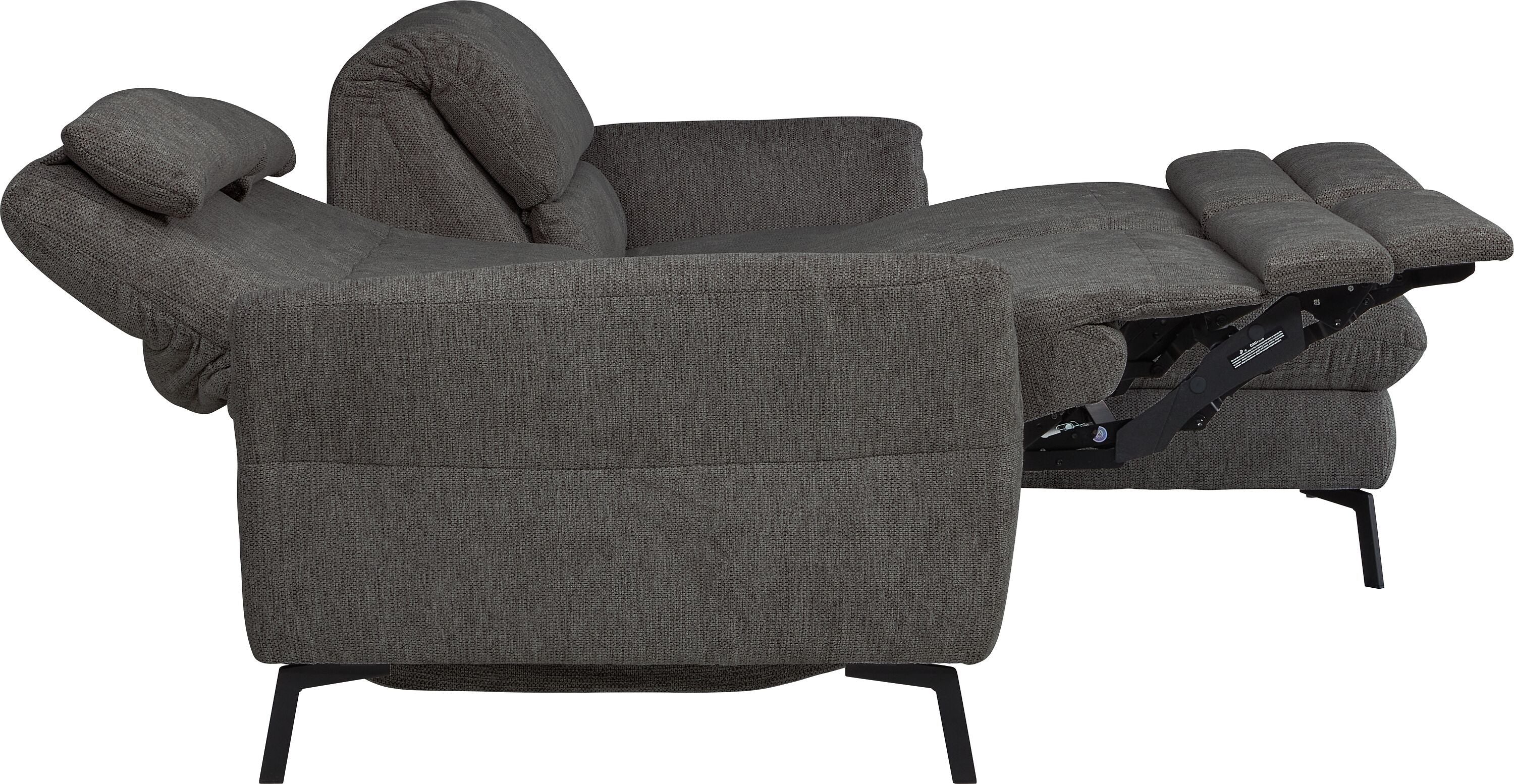 SEBO Ecksofa - Anthrazit / B: 284.0 cm x T: 161.0 cm x H: 84.0 cm