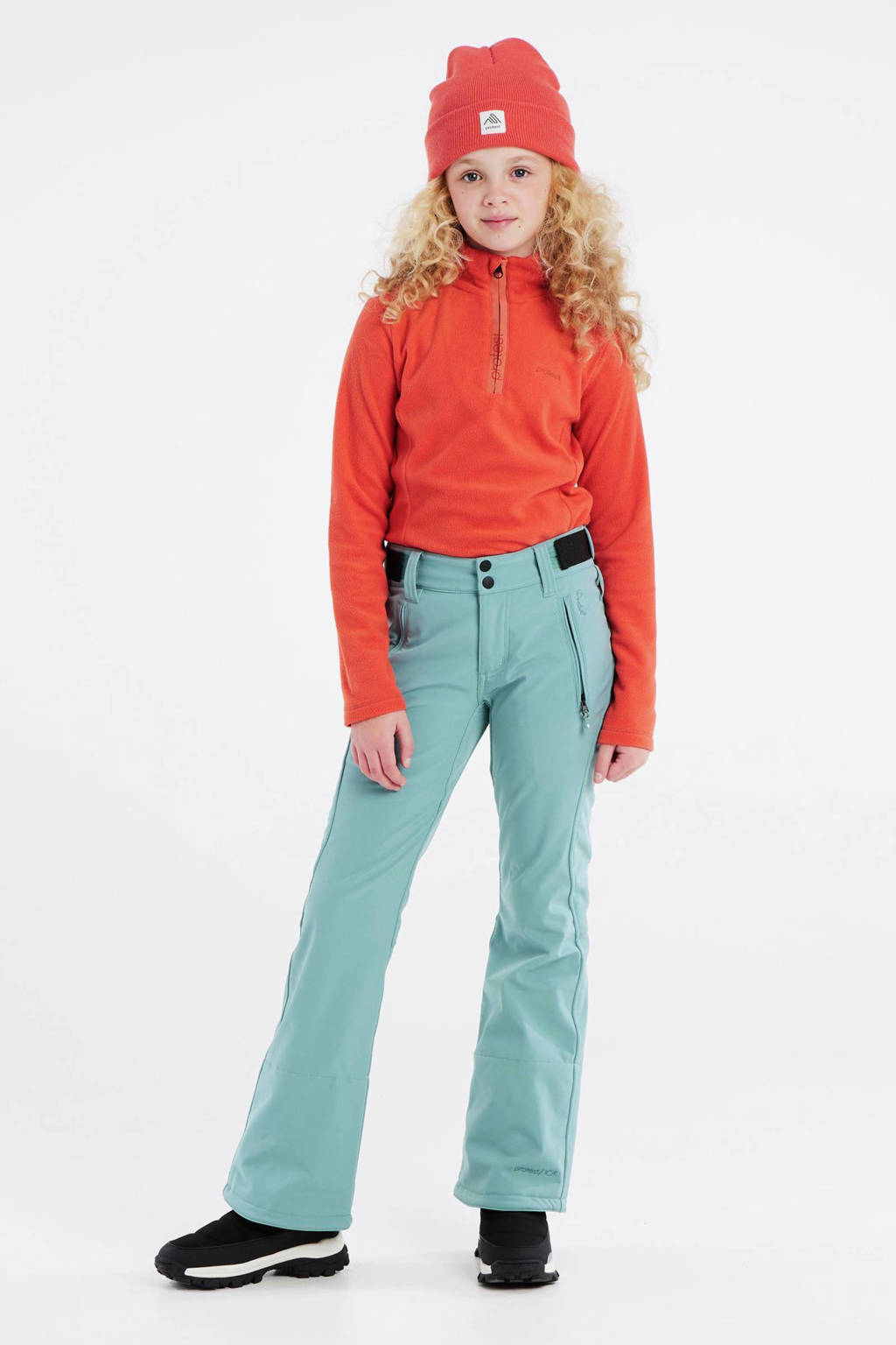 Protest softshell skibroek Lole Jr. mintgroen