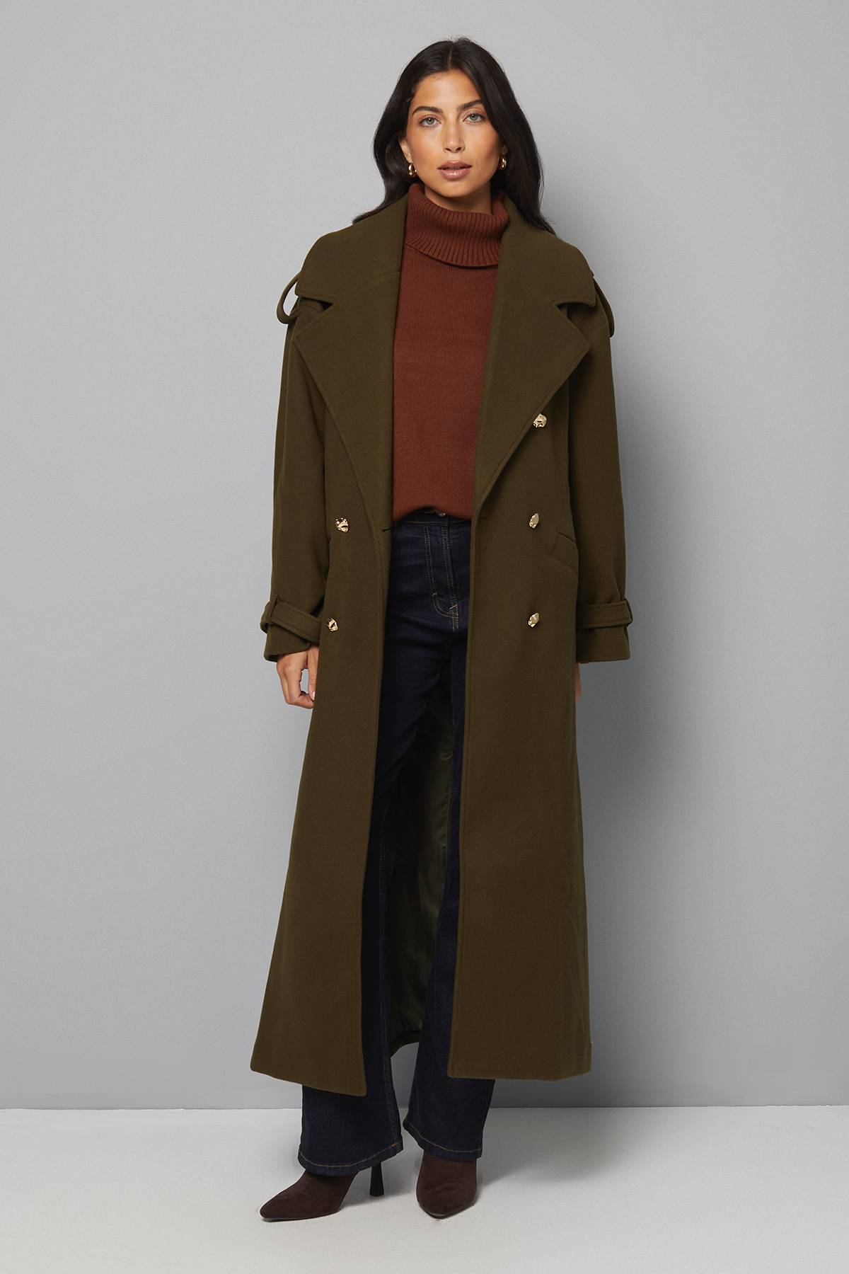 Wallis Trench-coat à Revers Larges