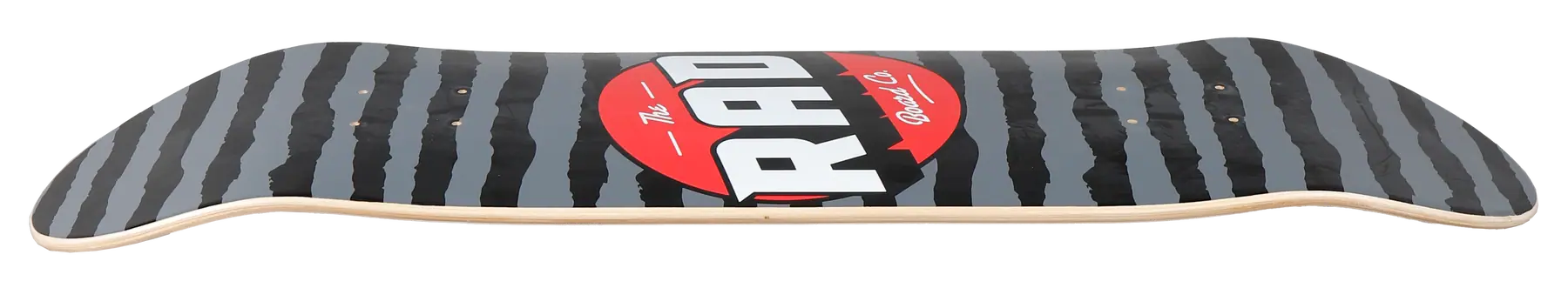 RAD Stripes Logo Skateboard Deck | SkatePro