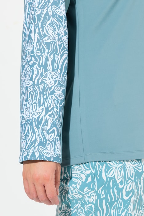 Funktions-Shirt, Slim, Zipper, Stehkragen, Langarm