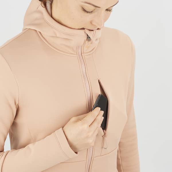 Veste polaire SALOMON SNTIAL XWARM HOODIE W SIROCCO