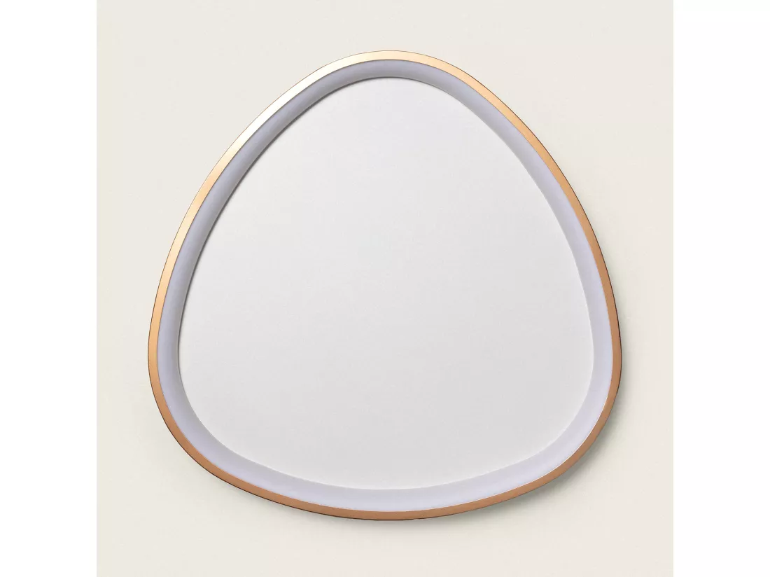 Plafonnier LED Oval 30W Métal Ø600 mm CCT Sélectionnable Owen Doré