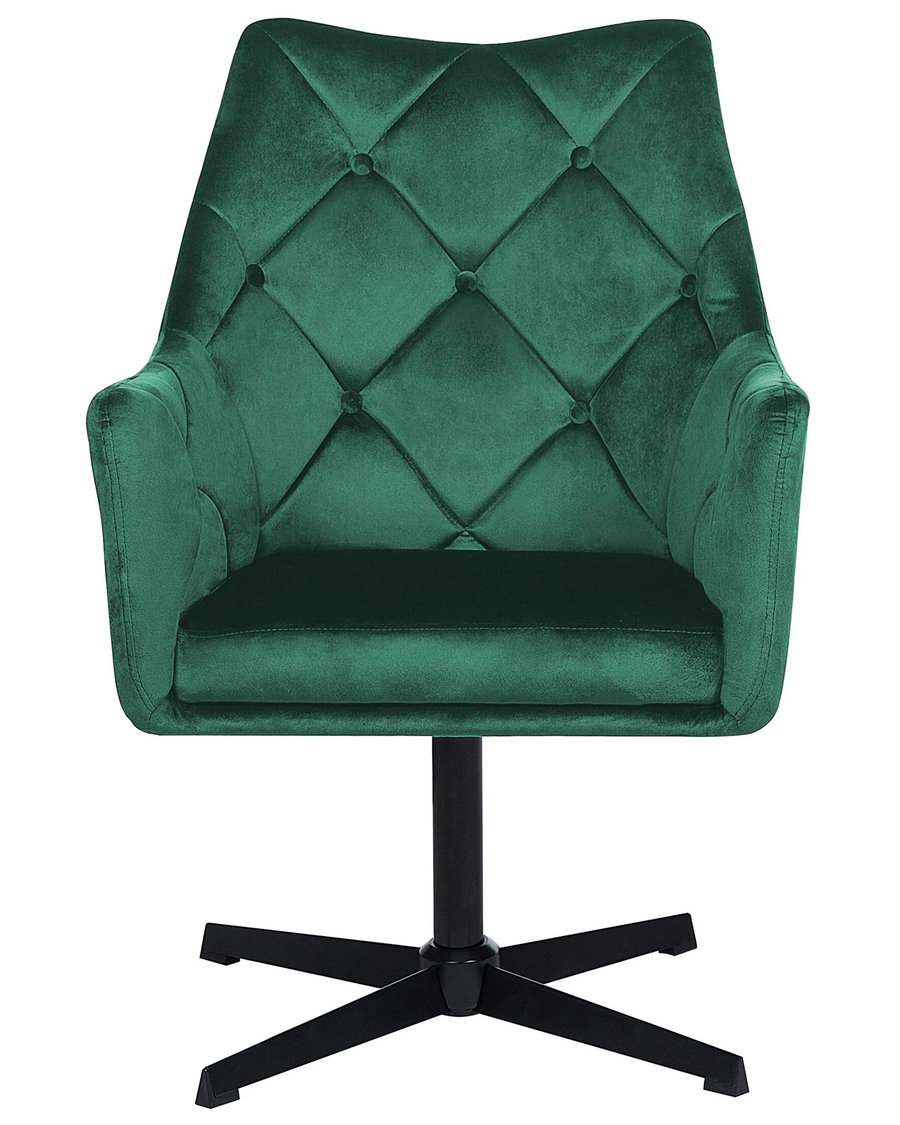 Draaifauteuil VAKSALA Fluweel Donkergroen