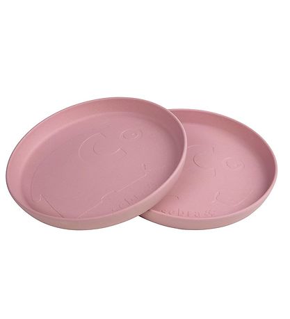 Sebra Tallerkener - Bioplast - 2-pak - MUMS - Blåssom Pink