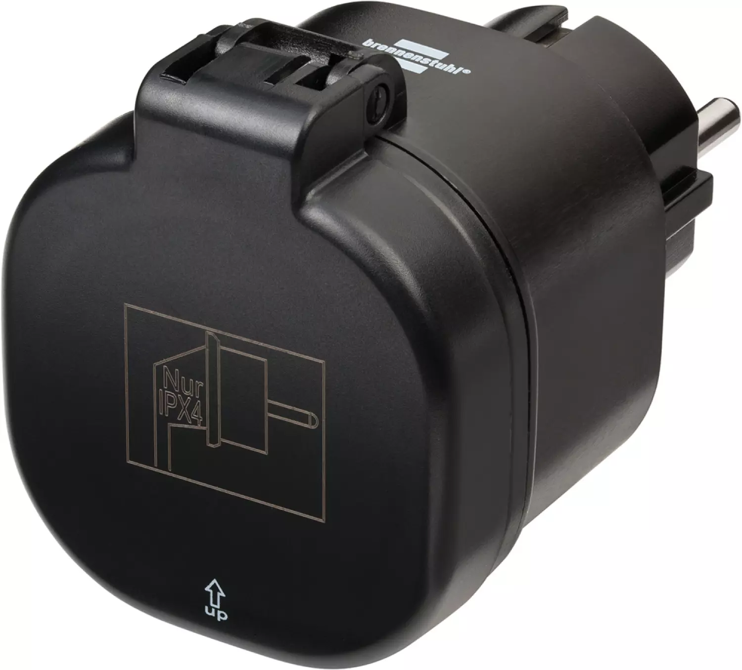 Brennenstuhl 1294860 WiFi-stekkerdoos WA 3000 XS02 - zwart - IP44