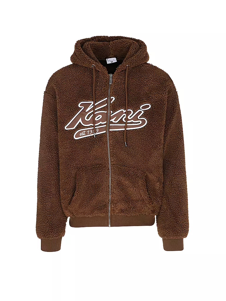 KARL KANI Jacke in Felloptik  braun