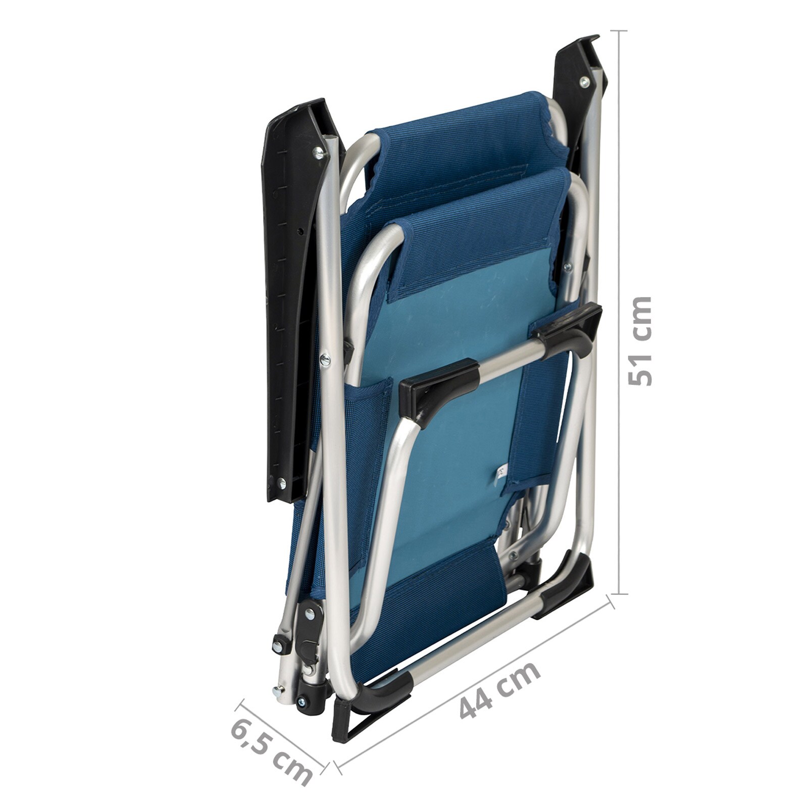 BO-CAMP Kinder Stuhl Copa Rio Camping Klappstuhl Strand Garten Angel Faltbar Alu Farbe: blau