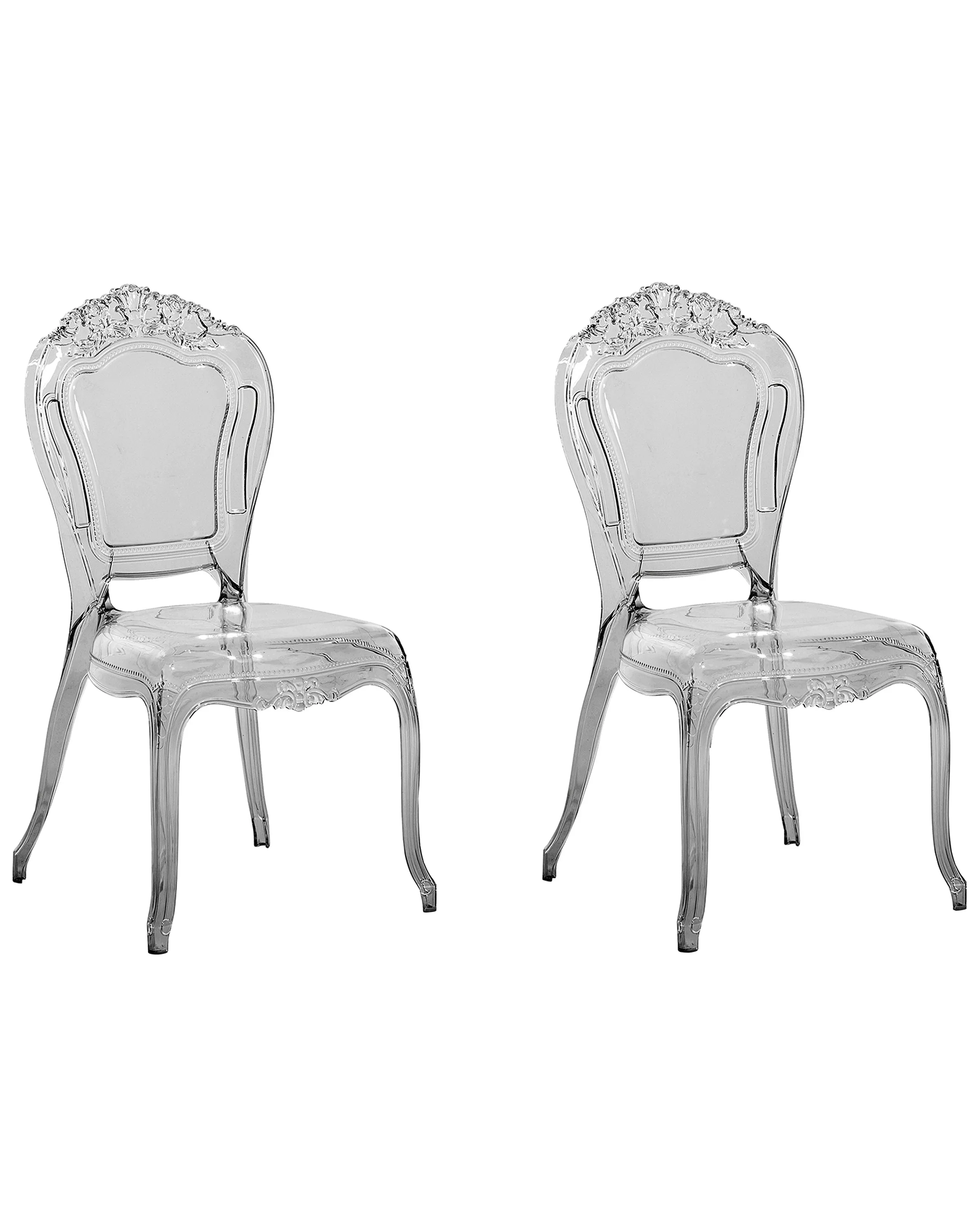 Set van 2 eetkamerstoelen VERMONT Zwart