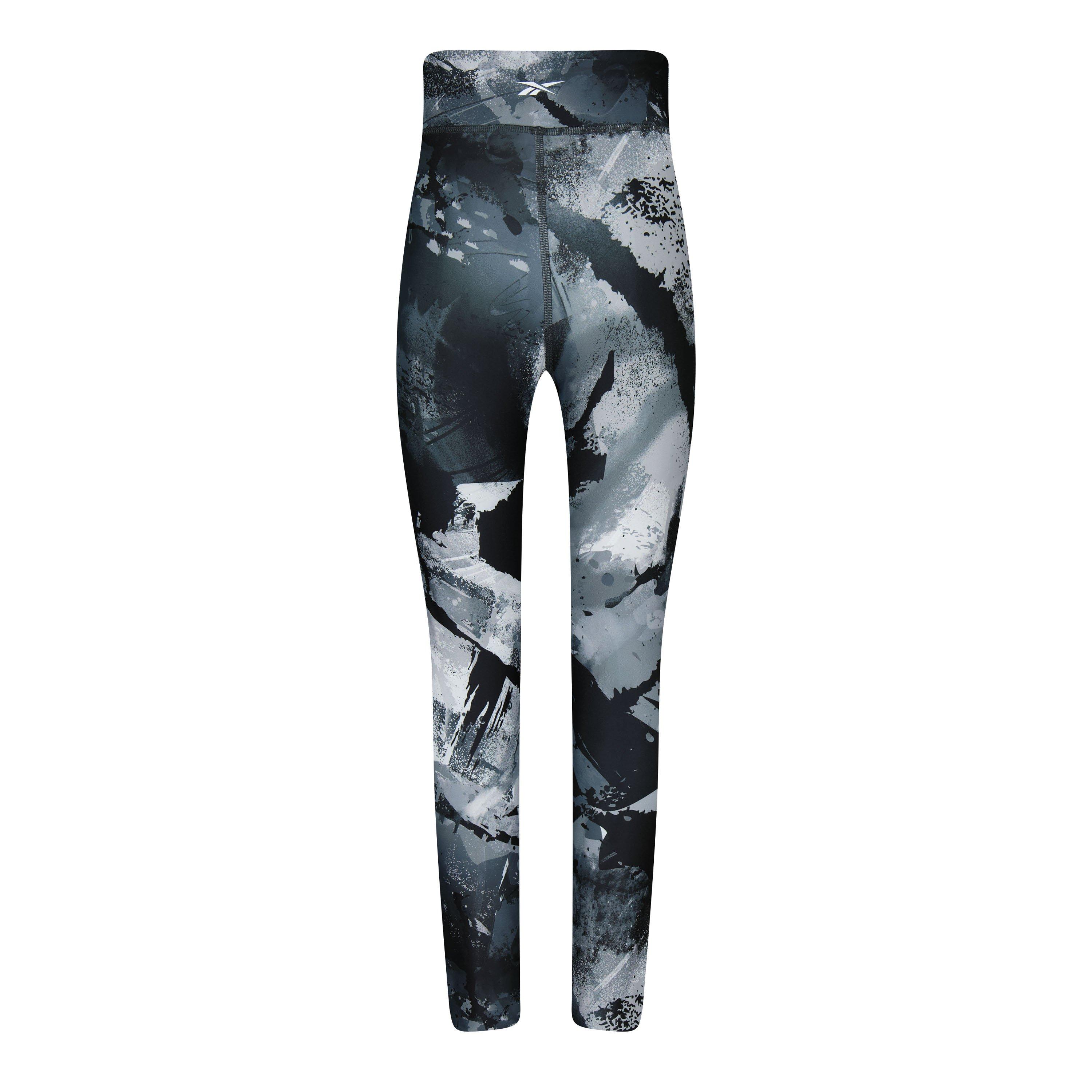 Reebok Lux Allover Print Bold Leggings Womens Gym Legging