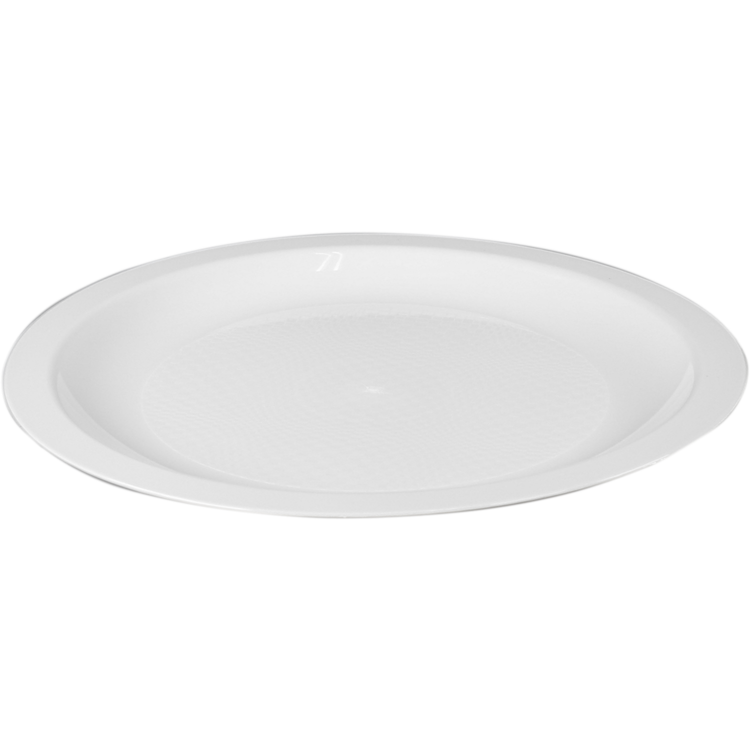 Goldplast Bord, dessertbord, Use & reuse, reusable, rond, 1-vaks, pP, Ø18.5cm, wit