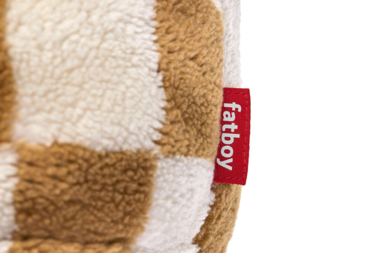 Fatboy Point Teddy poef chess Almond Creme