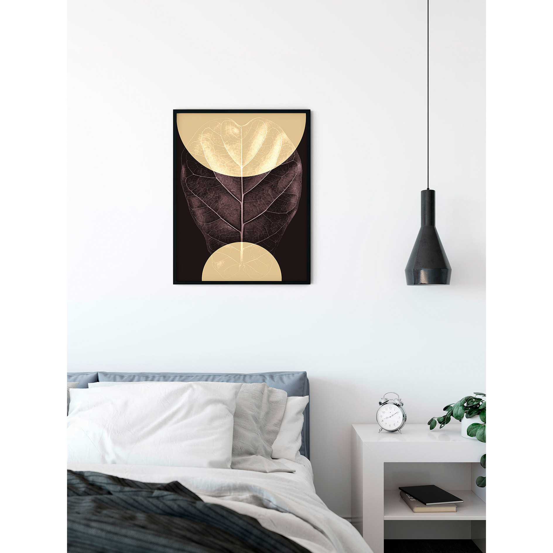 Wandbild SHADOW THEATRE - braun - 50x70 cm