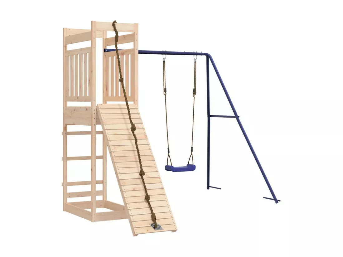 Aire de jeux d'extérieur bois de pin massif