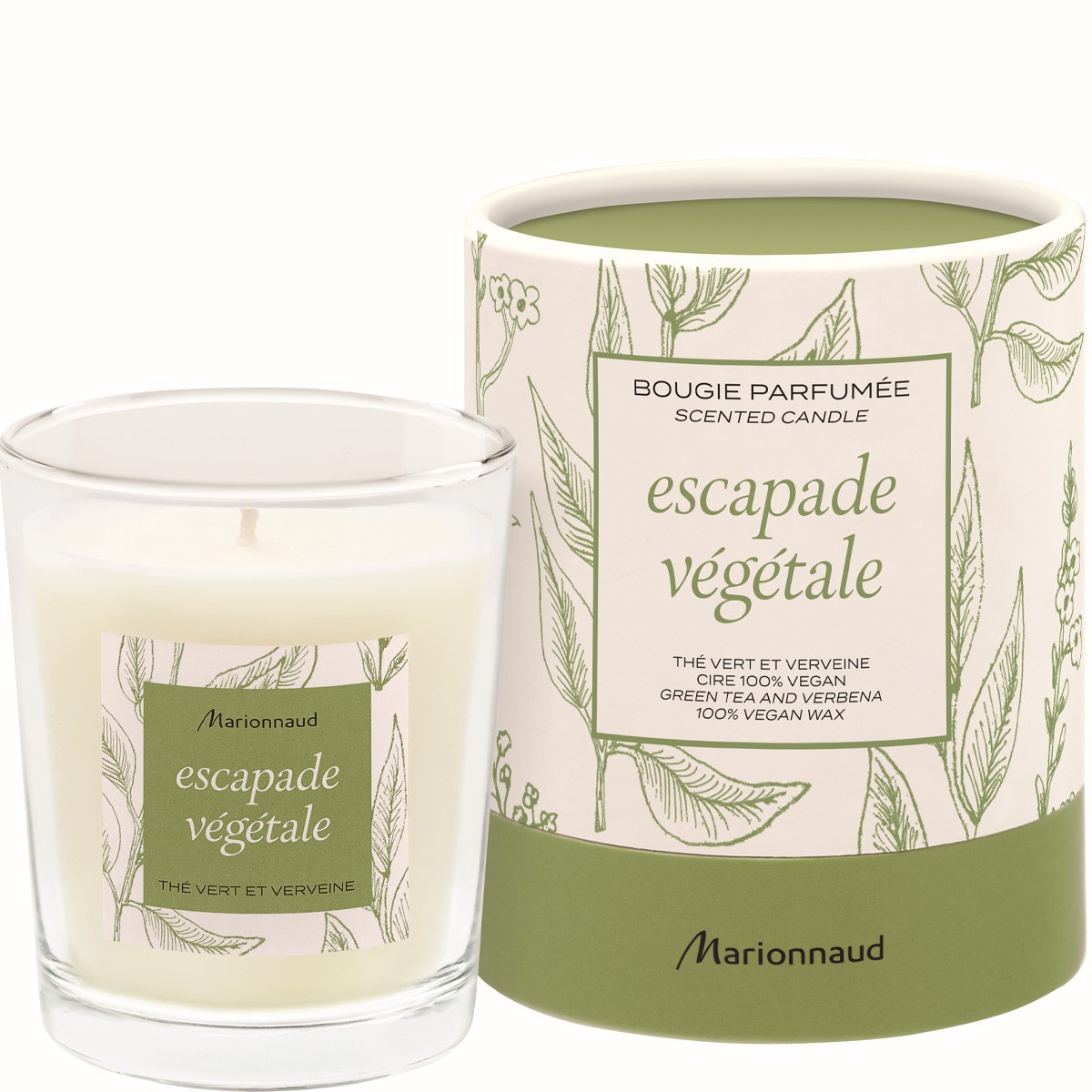Bougie parfumée - Escapade Végétale - Thé vert & verveine - 75 g