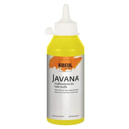 KREUL Javana Stoffmalfarbe für helle Stoffe Citron 250 ml