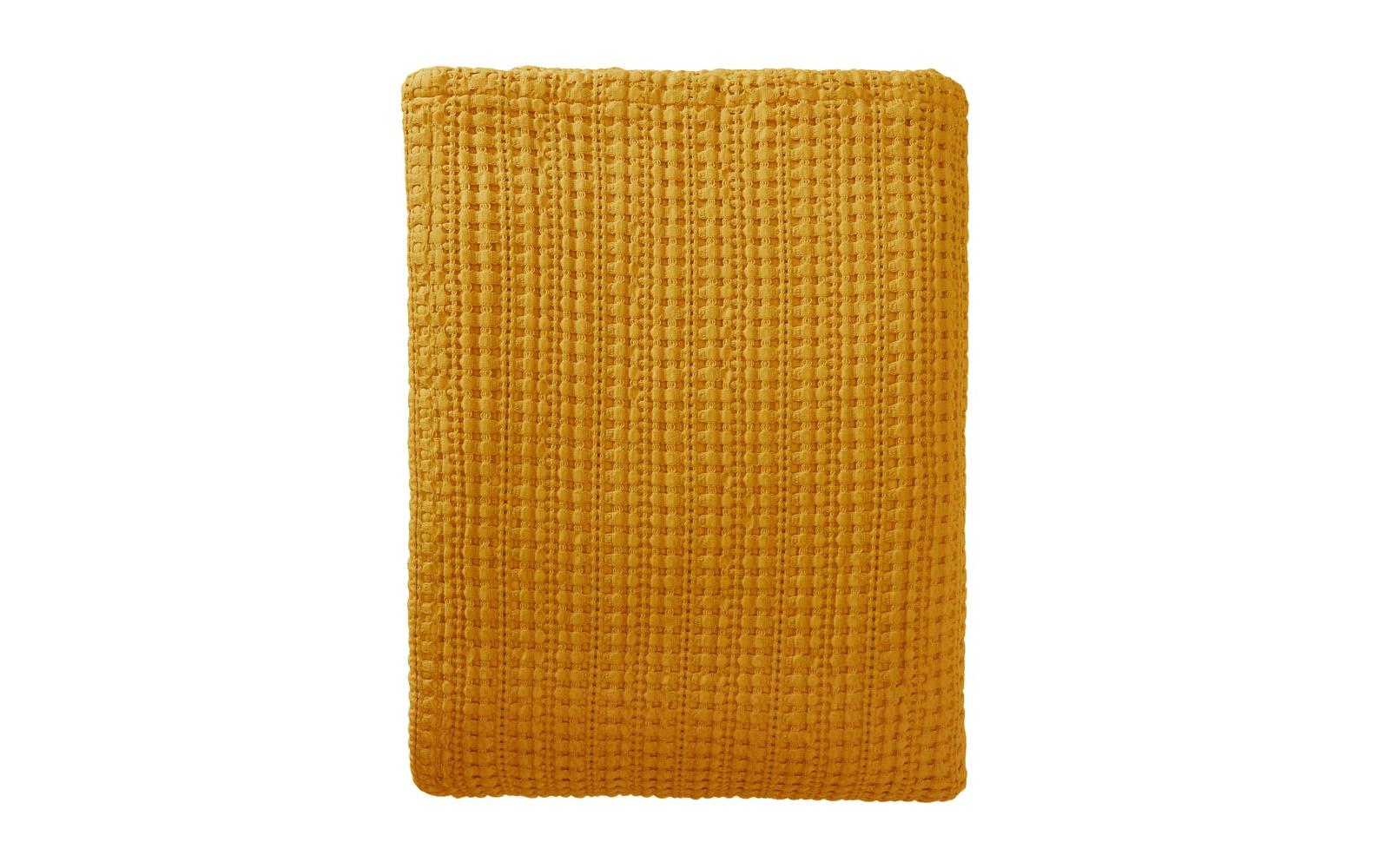 Tagesdecke Anadia 200 x 220 cm, SenfgelbVielseitige Tagesdecke mit Waffelmuster