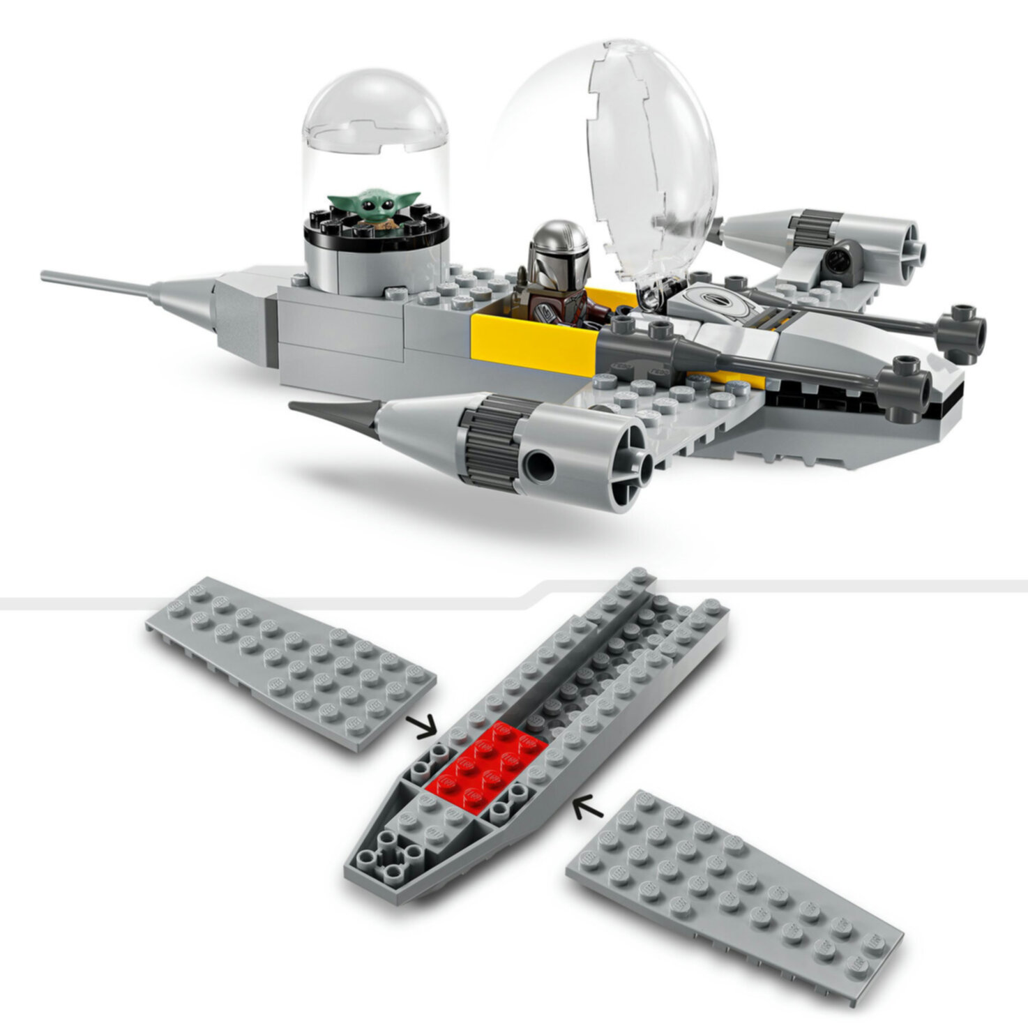 LEGO® Star Wars 75410 Mandos und Grogus N-1 Starfighter ab 4 Jahren