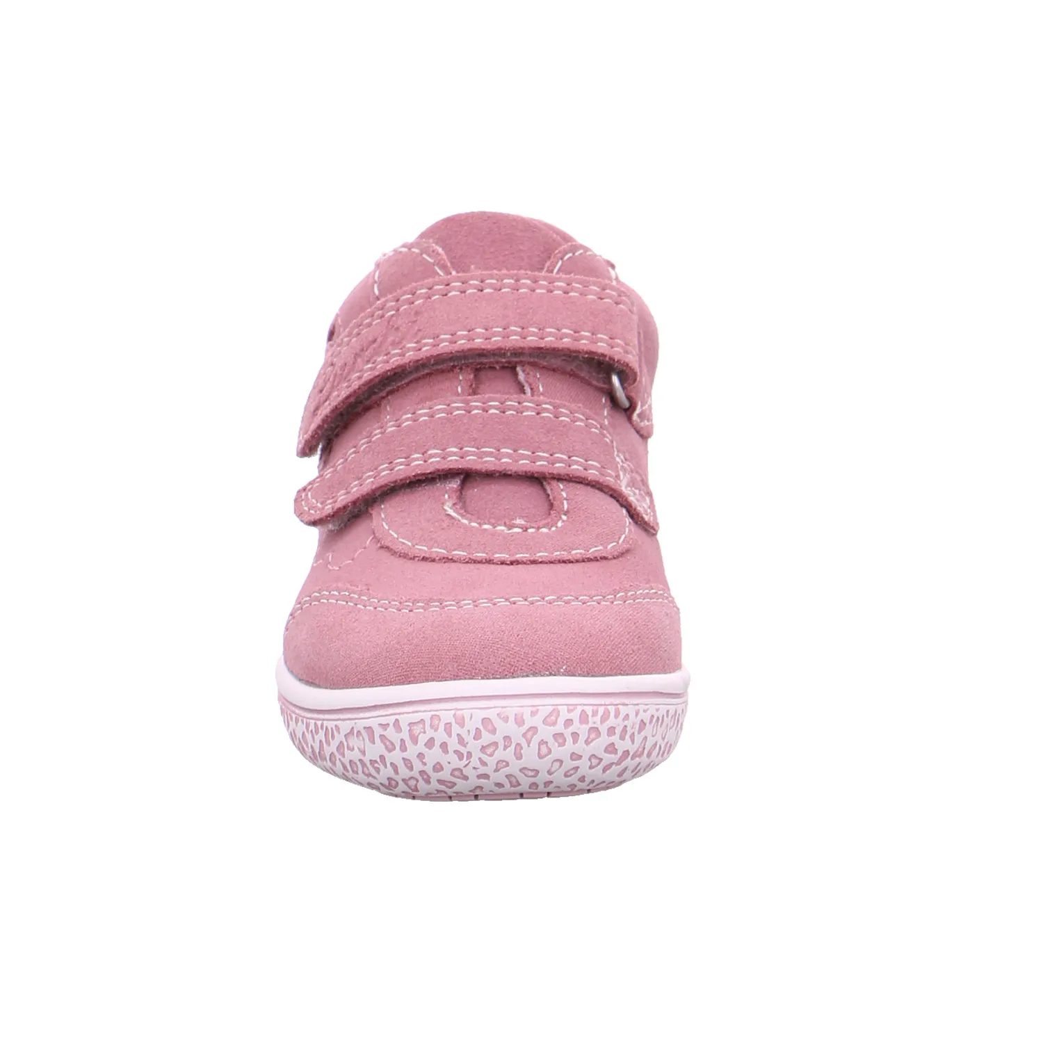 LURCHI Kleinkinder-Halbschuh Klett Rosa Leder  Leder Sneaker