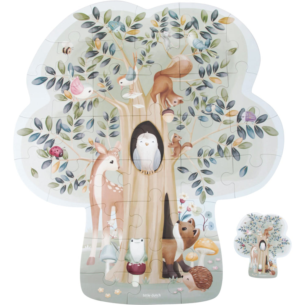 Køb Little Dutch Forest Friends Multi Gulvpuslespil