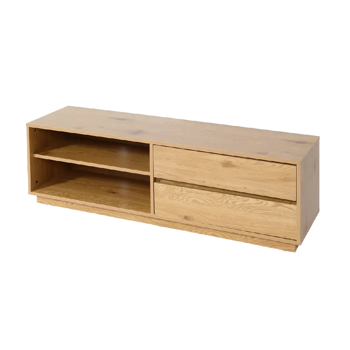 decoshop26 Meuble TV - Aspect Chêne