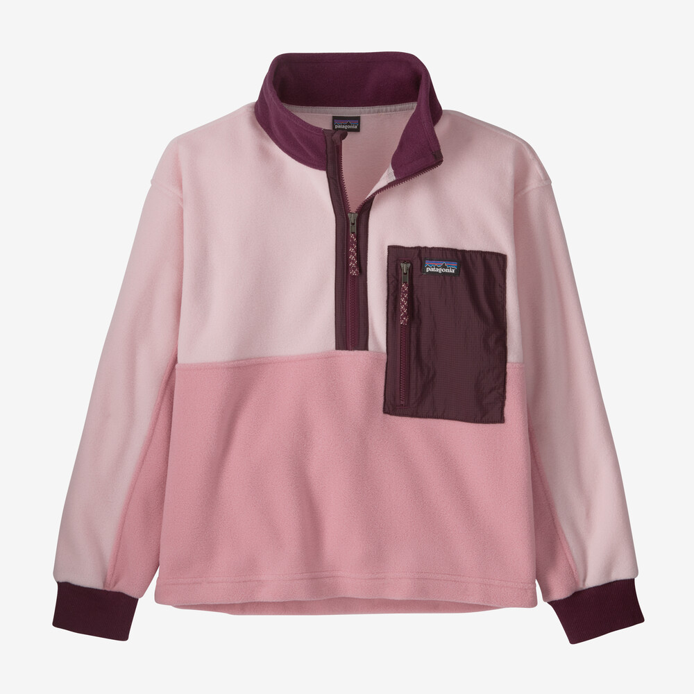 Microdini Fleece-Pullover für Kinder mit 1/2-Reißverschluss