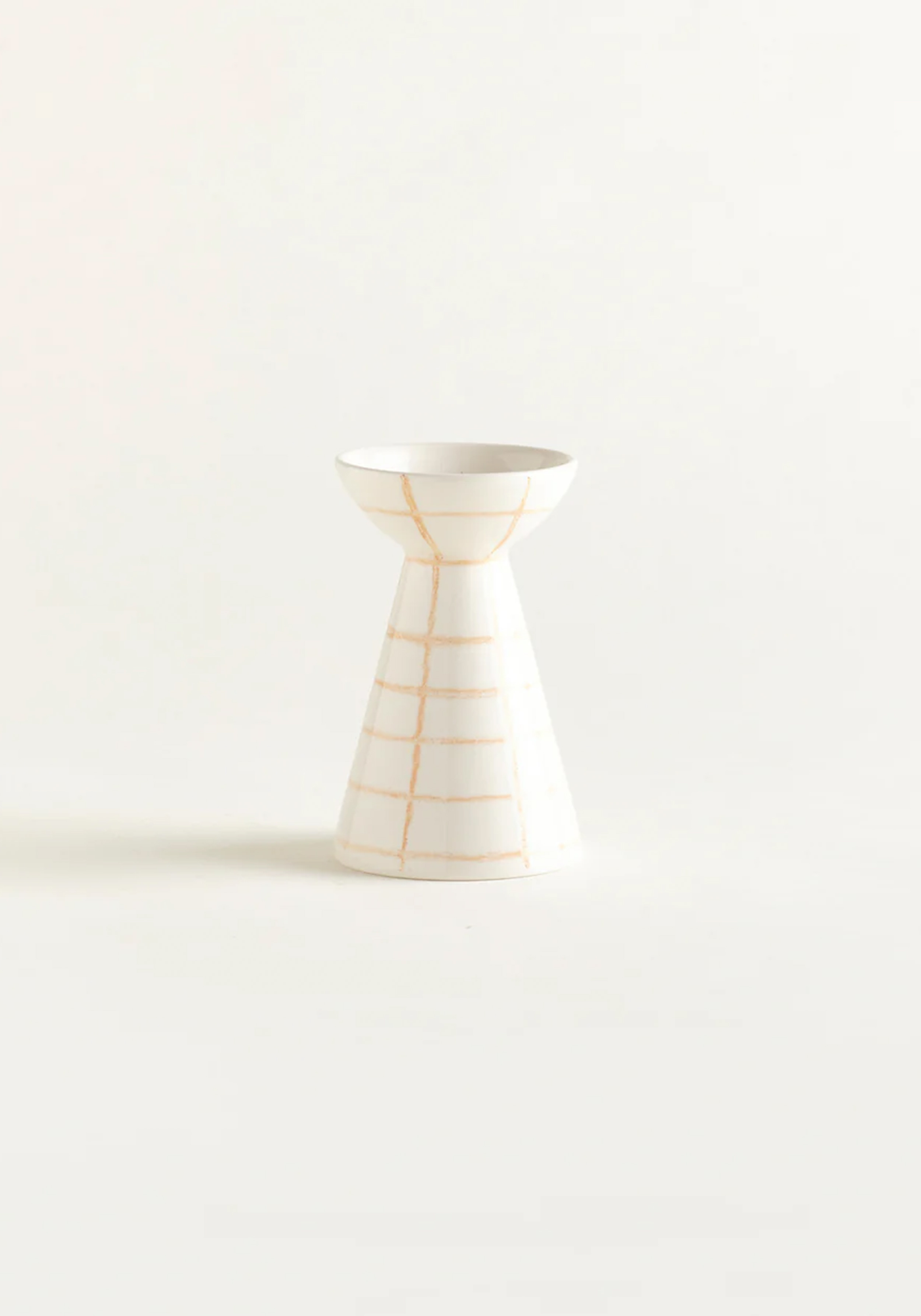 Onomao Kleine Vase Duartinho Aprikose Kariert