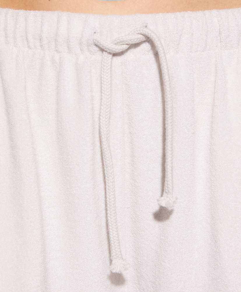 shorts de tecido atoalhado