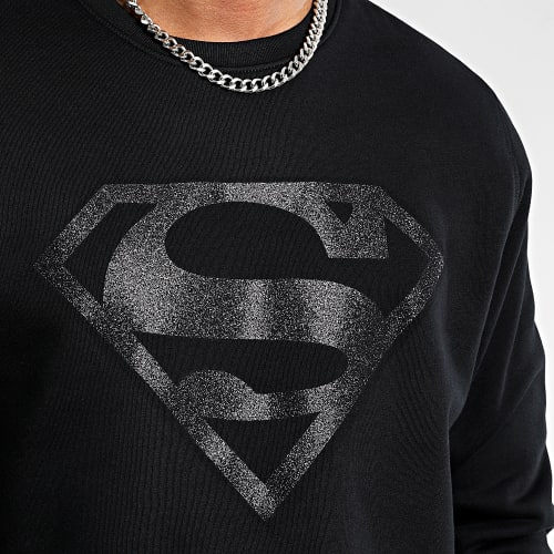 Sweat Crewneck Glitter Logo Noir
