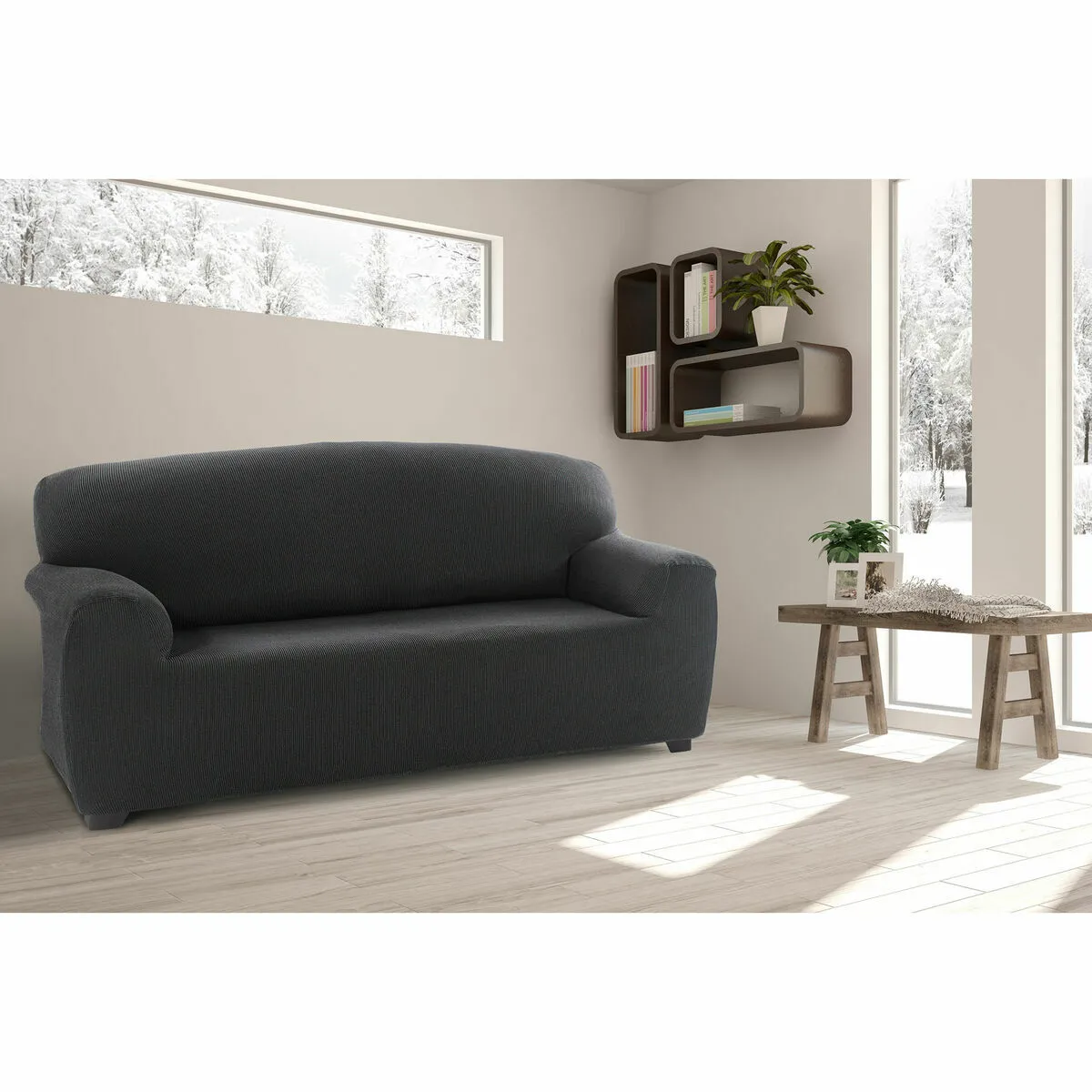 Housse de canapé Sofakover Romeo - Gris