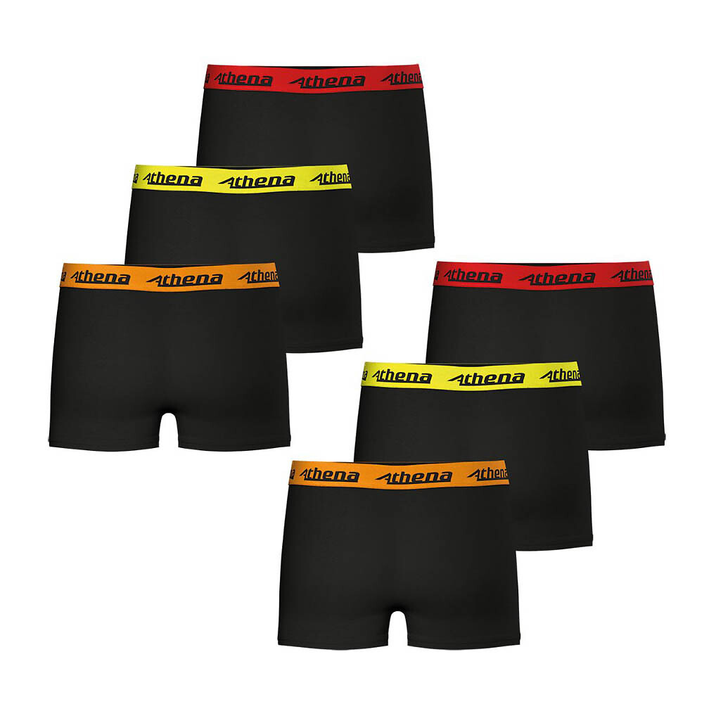 ATHENA<br>Conjunto de 6 cuecas boxer Trio chocolate