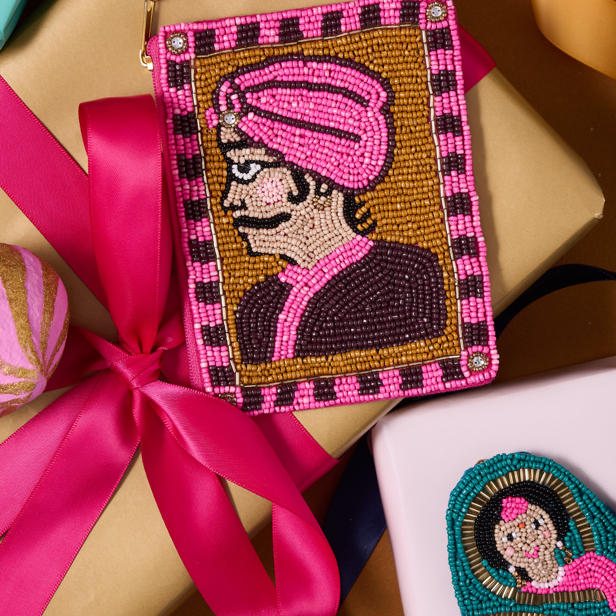 Pochette en perles Maharaja - Mariage Indien Pondie Chérie