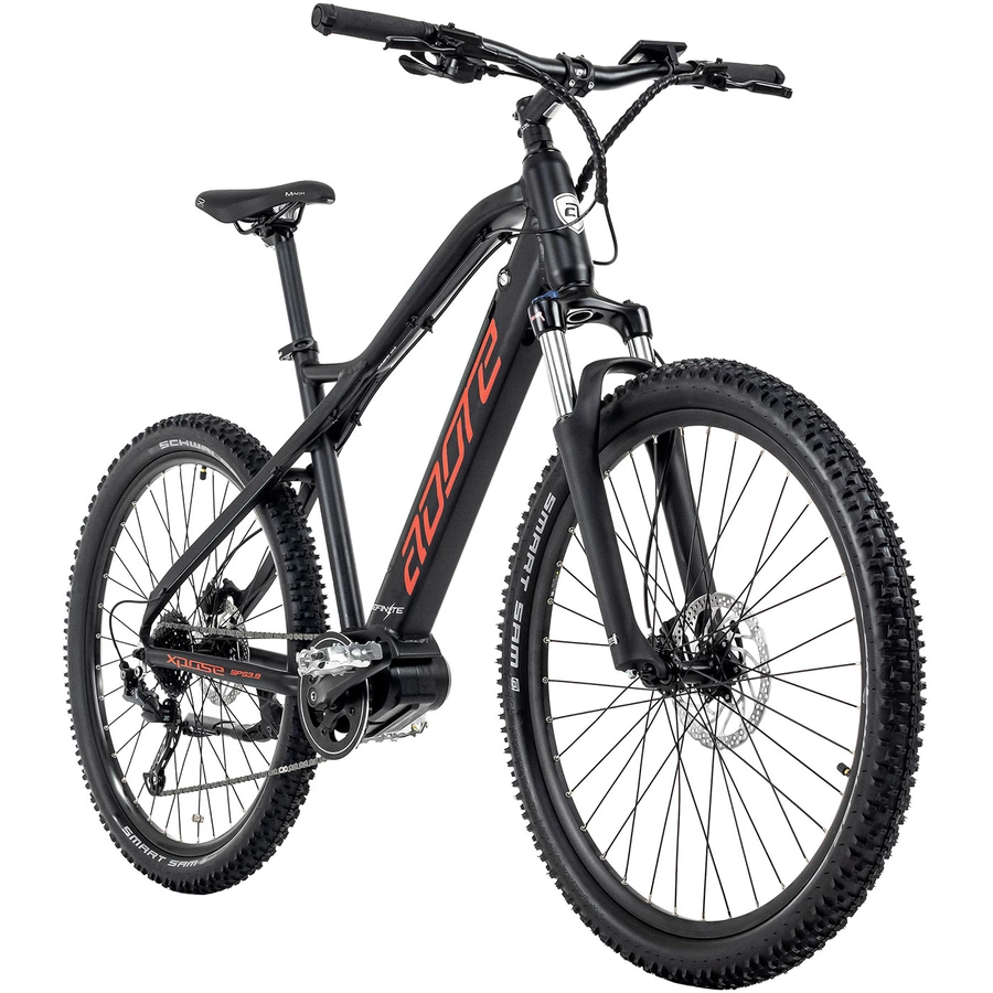 Adore E-Mountainbike Hardtail 27,5'' Adore Xpose Mittelmotor 36 V14 Ah Li-Ion-Akku schwarz
