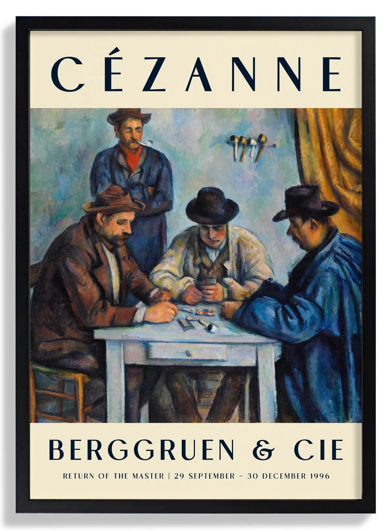Die Kartenspieler Kunstausstellung von Paul Cézanne