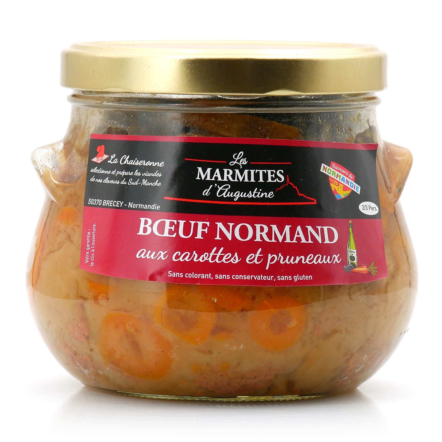 Boeuf normand aux carottes et pruneaux