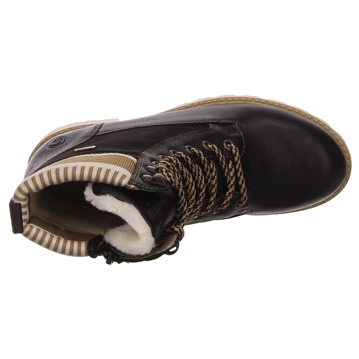 Remonte Schnürstiefel schwarz schwarz