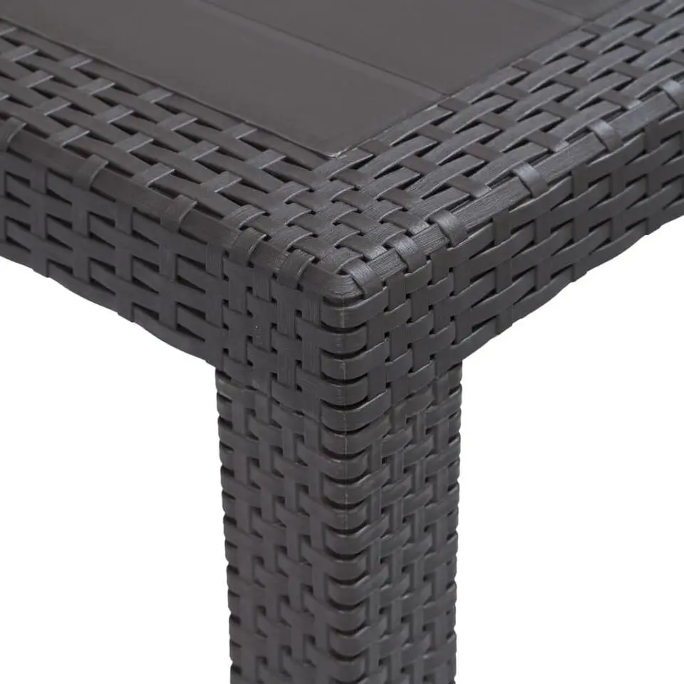 vidaXL - Tuintafel - Bruin - Kunststof - 220 x 90 x 72 cm