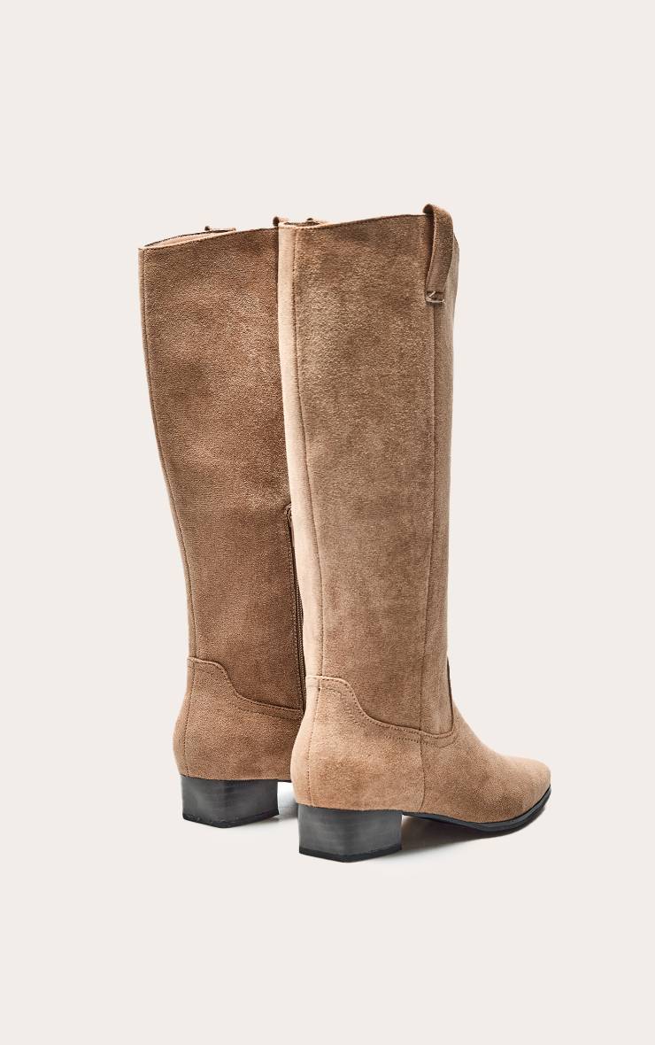 Champignon Bottes Western Bout Rond En Synthétique